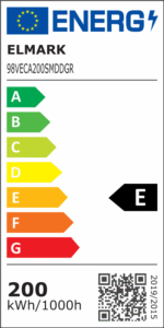 VECA SMD LED ΚΑΜΠΑΝΑ 200W 5500K IP65 ΣΚΟΎΡΟ ΓΚΡΙ - Image 2