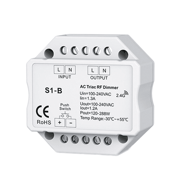 99DIMMERMT Έξυπνος RF Ντίμερ TRIAC για Κουτί | 288W | 99DIMMERMT | ELMARK - Image 1