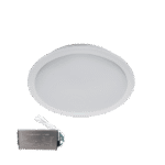 LED ΠΑΝΕΛ ΣΤΡΌΓΓΥΛΟ 18W 6500K IP65+ ΚΙΤ ΑΣΦΑΛΕΙΑΣ