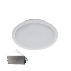 LED ΠΑΝΕΛ ΣΤΡΌΓΓΥΛΟ 18W 6500K IP65+ ΚΙΤ ΑΣΦΑΛΕΙΑΣ