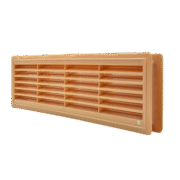 EL02-130 DOOR GRILLE 115x430MM, BEIGE