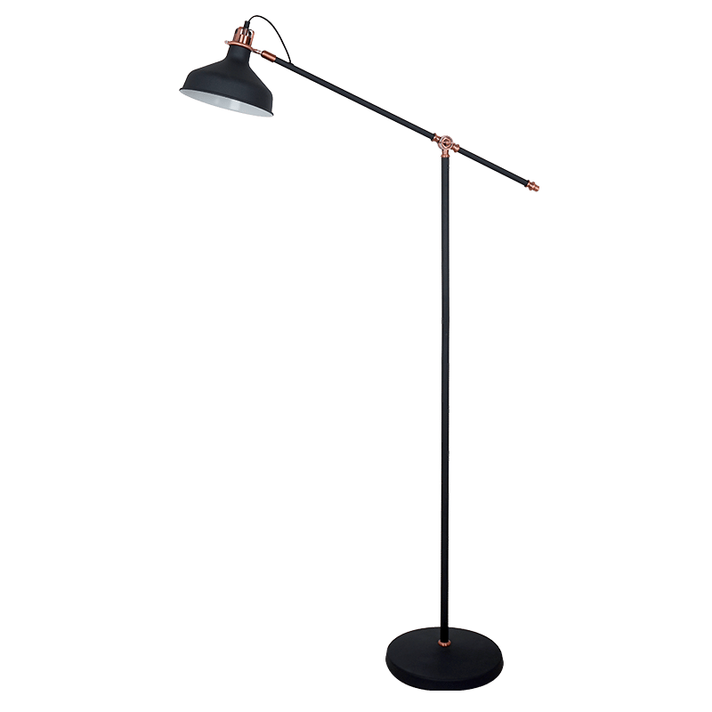 BK-1 JOHN ΕΠΙΔΑΠΕΔΙΟ ΦΩΤΙΣΤΙΚΟ 1XE27 ΜΑΥΡΟ H1500mm - Image 1