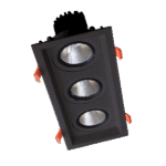 ΤΡΙΠΛΟ ΚΙΝΟΥΜΕΝΟ LED ΣΠΟΤ 3X15W 230V 4000K ΜΑΥΡΟ - Image 3