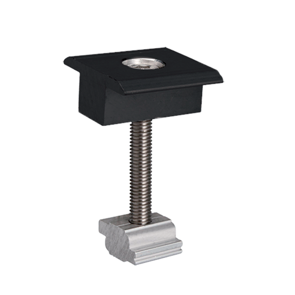 BL-38 EL-MC MID CLAMP FOR FRAMED PANEL 30-50MM BLACK - Image 1