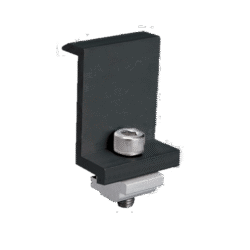 EL-EC END CLAMP FOR FRAMED PANEL 35MM BLACK