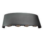 LED WALL LAMP 8X1W 4000K IP54 BLACK - Image 2