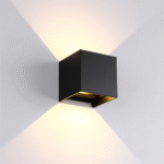 LED ΑΠΛΙΚΑ ΤΕΤΡΑΓΩΝΗ 2X5W 4000K IP54 ΜΑΥΡΗ - Image 3