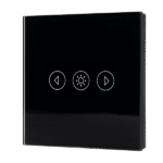 Elmark Wi-Fi Smart Touch Διακόπτης Ντίμερ Μαύρος (195012/BL)