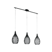 MALI ΚΡΕΜΑΣΤΟ ΦΩΤΙΣΤΙΚΟ 3XE27 ΜΑΥΡΟ