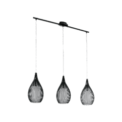 MALI ΚΡΕΜΑΣΤΟ ΦΩΤΙΣΤΙΚΟ 3XE27 ΜΑΥΡΟ