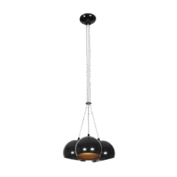 PEARL ΚΡΕΜΑΣΤΟ ΦΩΤΙΣΤΙΚΟ 3XE27 ΜΑΥΡΟ/ΧΡΥΣΟ