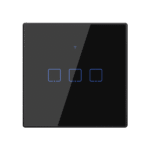 WI-FI SMART TOUCH EU 3 GANG 1 WAY SWITCH BLACK - Image 2