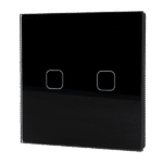 Elmark Wi-Fi Smart Touch Διακόπτης Διπλός Απλός (2 Gang 1 Way) Μαύρος (195008/BL) - Image 3