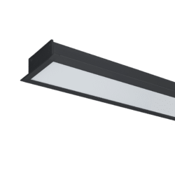 LED ΠΡΟΦΙΛ ΧΩΝΕΥΤΟ S48 24W 4000K 1200MM ΜΑΥΡΟ
