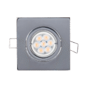 LED ΣΠΟΤ ΜΕΤΑΛΛΙΚΟ ΤΕΤΡΑΓΩΝΟ HIGH POWER 6W 2700-3000K ΧΡΩΜΙΟ