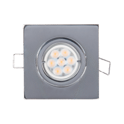 LED ΣΠΟΤ ΜΕΤΑΛΛΙΚΟ ΤΕΤΡΑΓΩΝΟ HIGH POWER 6W 2700-3000K ΧΡΩΜΙΟ