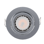 LED ΣΠΟΤ ΜΕΤΑΛΛΙΚΟ ΣΤΡΟΓΓΥΛΟ PAR 16 5.5W 2700-3000K ΧΡΩΜΙΟ