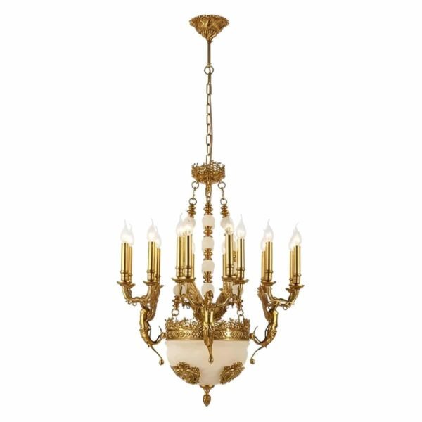 Charles Πολύφωτο 19XE14 Ορείχαλκος/Νεφρίτης - Image 2