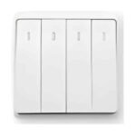LONDON FOUR BUTTONS ONE WAY SWITCH WHITE