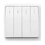 LONDON FOUR BUTTONS ONE WAY SWITCH WHITE