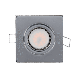 LED ΣΠΟΤ ΜΕΤΑΛΛΙΚΟ ΤΕΤΡΑΓΩΝΟ PAR 16 5.5W 4000-4300K ΝΙΚΕΛ ΜΑΤ