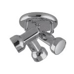 JACK ΣΠΟΤ 3XE14 ΝΙΚΕΛ ΜΑΤ D180mm