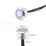 EL-TS33 Touch LED Dimmer Sensor Switch – Ασημί Χωνευτό Αισθητήριο Αφής - Image 3