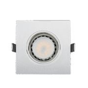 LED ΣΠΟΤ ΠΛΑΣΤΙΚΟ ΤΕΤΡΑΓΩΝΟ PAR 16 5.5W 2700-3000K ΛΕΥΚΟ