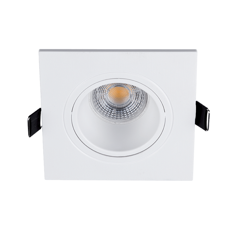 W-110 LED ΣΠΟΤ ΠΛΑΣΤΙΚΟ ΤΕΤΡΑΓΩΝΟ PAR 16 COB 7W 2700-3000K ΛΕΥΚΟ - Image 1