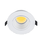 LED ΣΠΟΤ ΠΛΑΣΤΙΚΟ ΣΤΡΟΓΓΥΛΟ COB 7W 2700-3000K ΛΕΥΚΟ