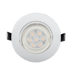 LED ΣΠΟΤ ΠΛΑΣΤΙΚΟ ΣΤΡΟΓΓΥΛΟ HIGH POWER 6W 4000-4300K ΛΕΥΚΟ