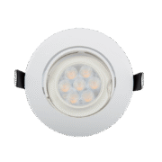 LED ΣΠΟΤ ΠΛΑΣΤΙΚΟ ΣΤΡΟΓΓΥΛΟ HIGH POWER 6W 4000-4300K ΛΕΥΚΟ