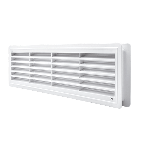 WH-719 EL02-127 DOOR GRILLE 115x430MM, WHITE - Image 1