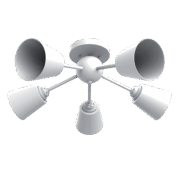 JUDY ΠΟΛΥΦΩΤΟ 5XЕ27 ΛΕΥΚΟ