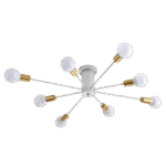 LOREN ΠΟΛΥΦΩΤΟ 8XE27 ΛΕΥΚΟ/ΧΡΥΣΟ