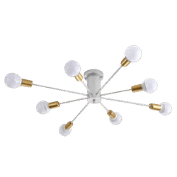 LOREN ΠΟΛΥΦΩΤΟ 8XE27 ΛΕΥΚΟ/ΧΡΥΣΟ