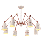 SPIDER ΠΟΛΥΦΩΤΟ 8XE27 ΛΕΥΚΟ