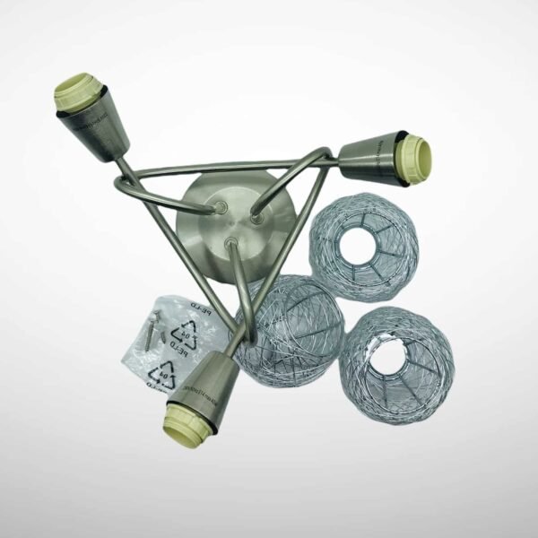 Σποτ Οροφής JULIE 3xE14 Νίκελ Ματ / Αλουμίνιο | ELMARK | 955JULIE3R - Image 5