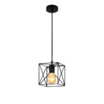 Teri Pendant Μονόφωτο 1XE27 Μαύρο (Black) - Image 2