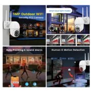 Κάμερα TUYA Smart Wi-Fi PTZ 5MP EL-Q205A IP66 Εξωτερικού Χώρου