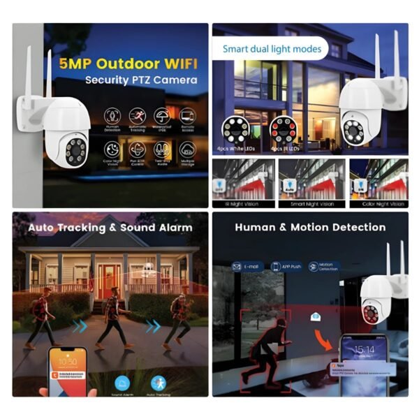 Κάμερα-Ασφαλείας-TUYA-Smart-Wi-Fi-PTZ-5MP-EL-Q205A-IP66-Εξωτερικού-Χώρου Κάμερα TUYA Smart Wi-Fi PTZ 5MP EL-Q205A IP66 Εξωτερικού Χώρου - Image 1