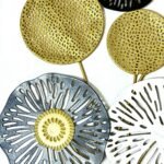 101325 Μεταλλικό Διακοσμητικό Τοίχου Flower-A 45x45CM - Image 4