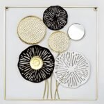 101325 Μεταλλικό Διακοσμητικό Τοίχου Flower-A 45x45CM