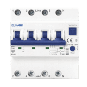 ΡΕΛΕ ΔΙΑΡΡΟΗΣ ΗΛΕΚΤΡΟΝΙΚΟ RCBO JEL4A 6kA 4P 32A/300mA