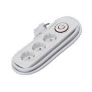 ΠΟΛΥΠΡΙΖΟ ΤΡΙΠΛΟ 2M H05VV-F 3X1.5MM²+ΔΙΑΚΟΠΤΗ