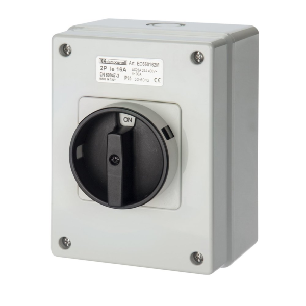 EC660 SURFACE SCHUNTING SWITCH 3P 100A BLACK - Image 2
