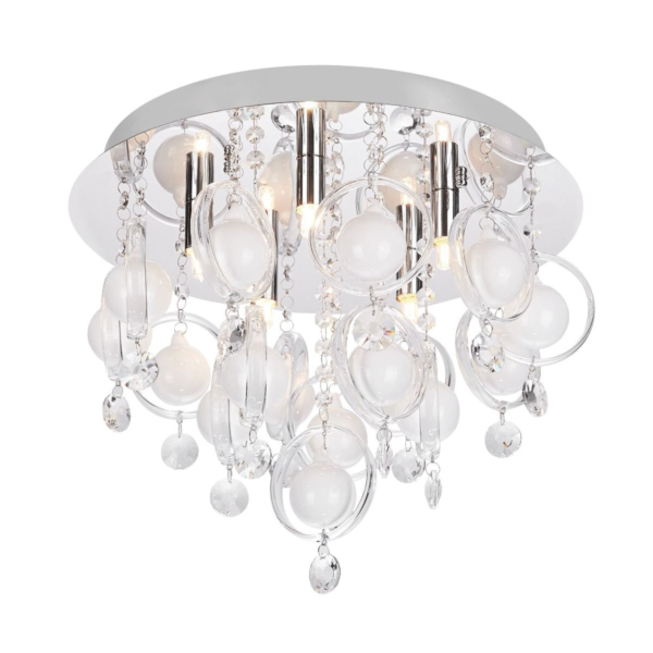 ZUMA LINE CEILING LAMP GRESSA 19031-M 5XG9 CHROME - Image 3