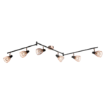 AMBIX ΣΠΟΤ 6XE14 ΜΑΥΡΟ/ΧΑΛΚΟΣ - Image 2