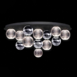 DIAMOND LED CEILING LAMP 32W 3000K, BLACK+CHROME - Image 2