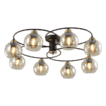 JAY ΠΟΛΥΦΩΤΟ 8XE27 ΜΑΥΡΟ/ΜΠΡΟΝΖΕ - Image 2